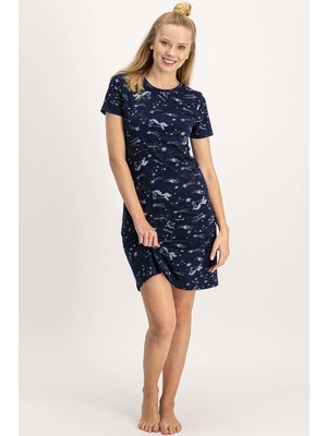 Arnetta Living Lacivert Kadın Gecelik