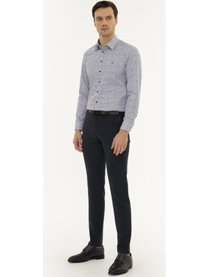 Cacharel Lacivert Ex. Slim Fit Pantolon