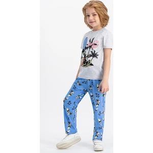Mickey Mouse Lisanslı Karmelanj Erkek Çocuk Pijama Takımı