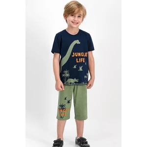 Jungle Life Lacivert Erkek Çocuk Kapri Takım