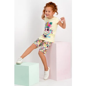 Viva Cuba Girl Açık Sarı Kız Çocuk Kapri Takım