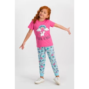 Believe Magic Pembe Kız Çocuk Pijama Takımı