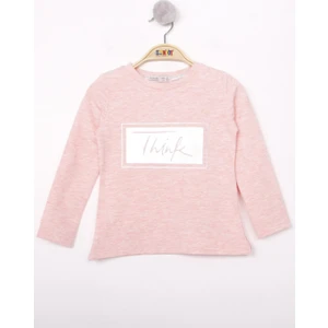 Kız Çocuk Think Varaklı T-Shirt