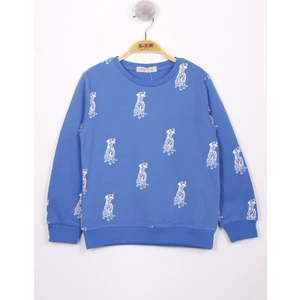 Erkek Çocuk Köpek Baskılı Sweatshirt