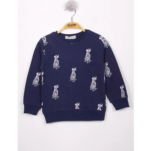 Erkek Çocuk Köpek Baskılı Sweatshirt
