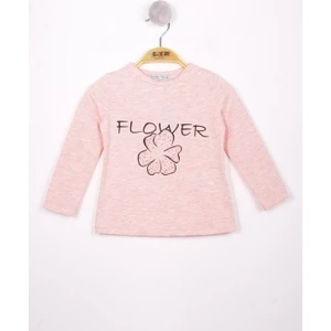 Kız Çocuk Flower Baskılı T-Shirt