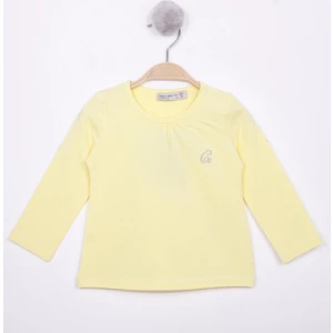 Kız Bebek Göğsü Nakışlı T-Shirt