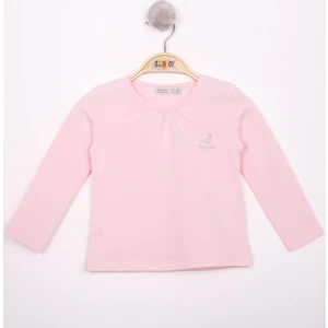 Kız Çocuk Göğsü Princess Nakışlı T-Shirt