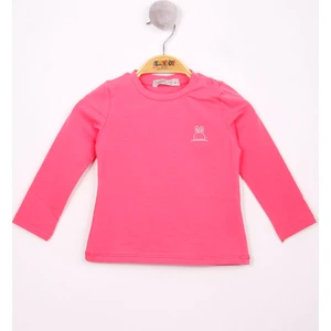 Kız Bebek Göğsü Nakışlı T-Shirt