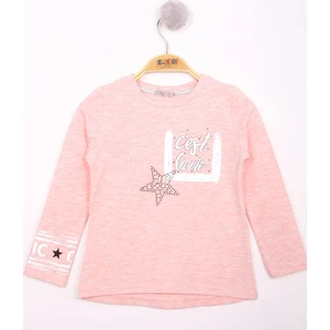 Kız Çocuk Yıldızlı Chic Baskılı T-Shirt