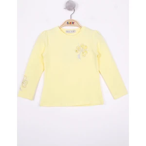 Kız Çocuk Yonca Nakışlı Sweatshirt