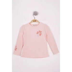 Kız Çocuk Yonca Nakışlı Sweatshirt