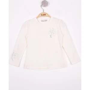 Kız Çocuk Yonca Nakışlı Sweatshirt