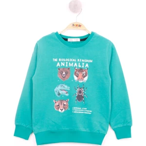 Erkek Çocuk Hayvan Baskılı Sweatshirt