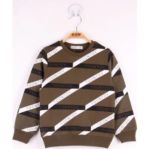 Erkek Çocuk Toontoy Şeritli Sweatshirt