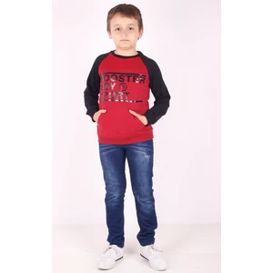 Erkek Çocuk Reglan Kol Detaylı Cepli Sweatshirt