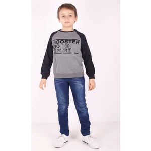 Erkek Çocuk Reglan Kol Detaylı Cepli Sweatshirt