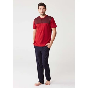 Mod Collection 3259 Erkek Pijama Takımı - Bordo