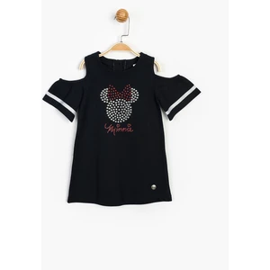 Disney Minnie Taş Baskılı Elbise 15516