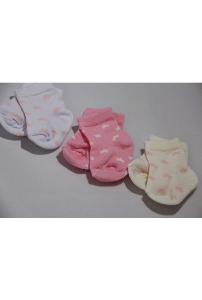 Bebeğime Çorap Çorap Bebek 3'lü Set 0 - 6 Ay Renkli