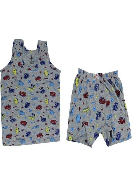 2'li Paket Erkek Çocuk Atlet Külot Boxer Takım 7 - 8 Yaş
