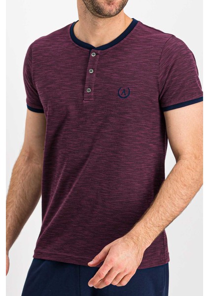 Light Mealy Bordomelanj Erkek Pijama Takımı