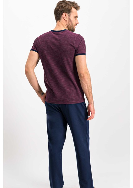 Light Mealy Bordomelanj Erkek Pijama Takımı