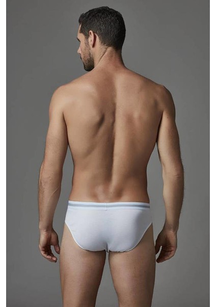 Beyaz Modal Klasik Slip D3680