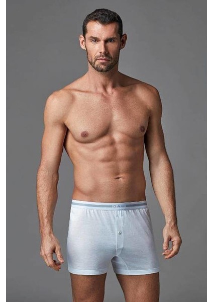 Beyaz Modal Klasik Boxer D3710