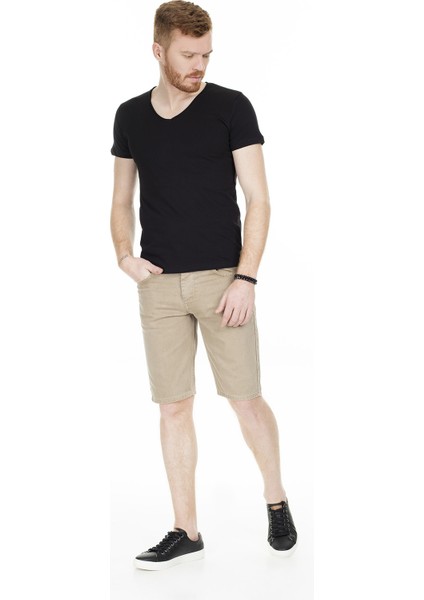 V Yaka T Shirt Erkek T SHİRT 54154 indirimleri