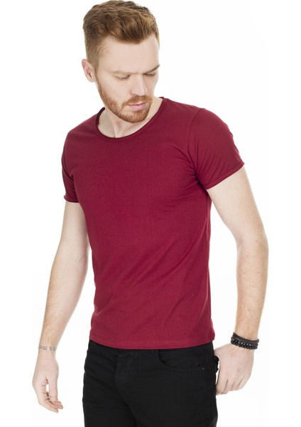 Bisiklet Yaka T Shirt Erkek T SHİRT 54175