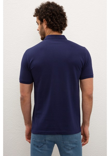 Erkek Lacivert Basic T-Shirt 50217612-VR033