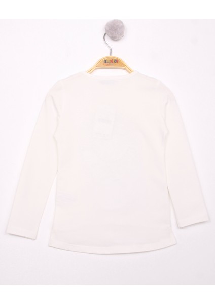 Kız Çocuk El Baskılı T-Shirt