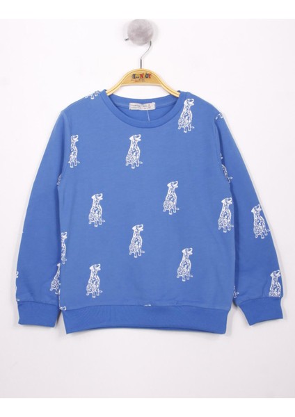 Erkek Çocuk Köpek Baskılı Sweatshirt