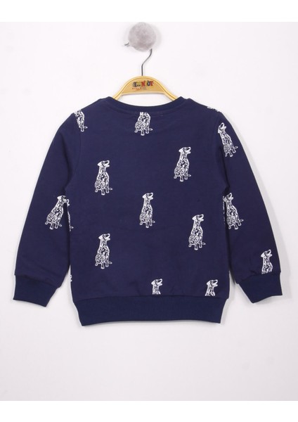 Erkek Çocuk Köpek Baskılı Sweatshirt