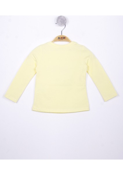 Kız Çocuk Flower Baskılı T-Shirt