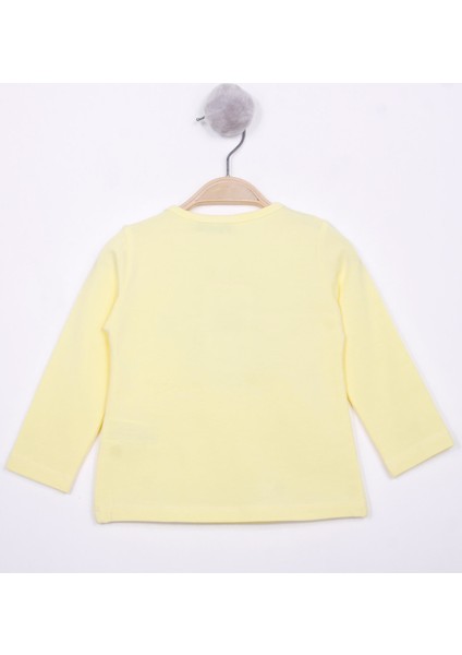 Kız Bebek Göğsü Nakışlı T-Shirt