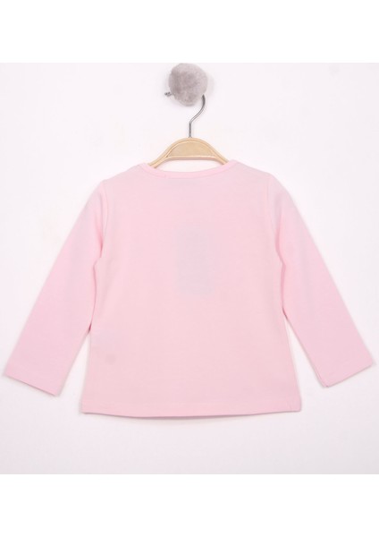 Kız Bebek Göğsü Nakışlı T-Shirt