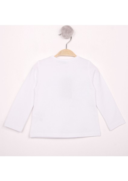 Kız Bebek Göğsü Nakışlı T-Shirt