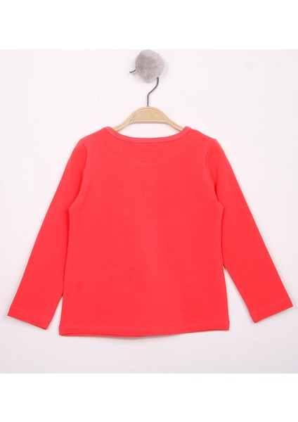 Kız Çocuk Göğsü Princess Nakışlı T-Shirt