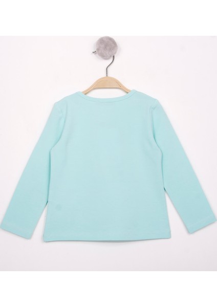 Kız Çocuk Göğsü Princess Nakışlı T-Shirt