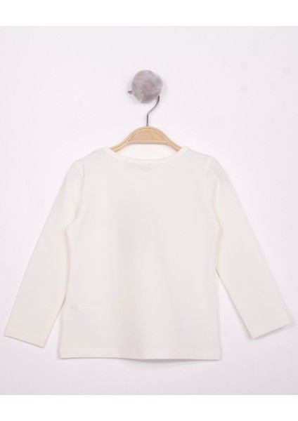 Kız Çocuk Göğsü Princess Nakışlı T-Shirt
