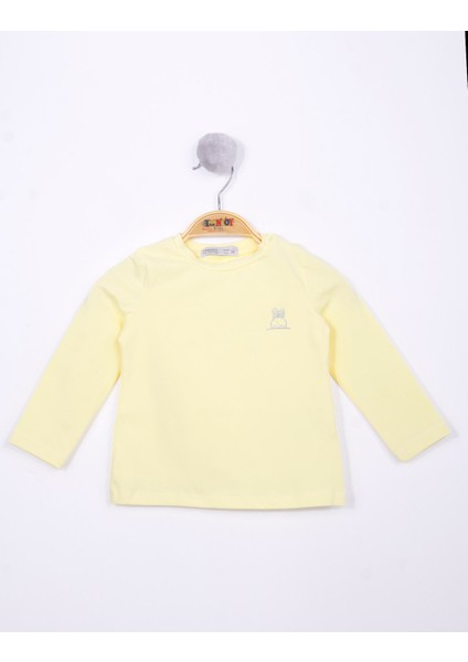 Kız Bebek Göğsü Nakışlı T-Shirt