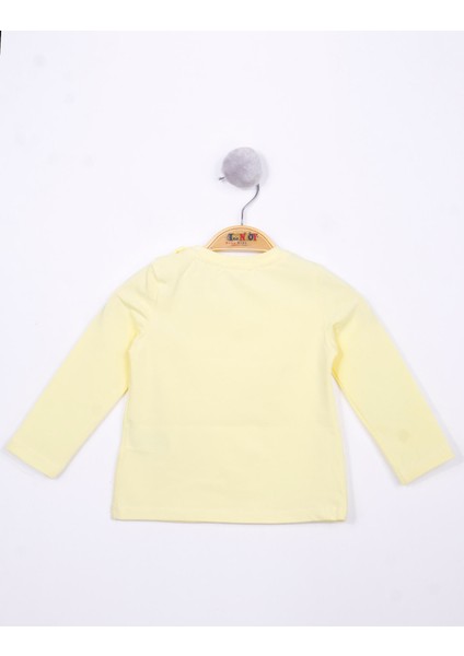 Kız Bebek Göğsü Nakışlı T-Shirt