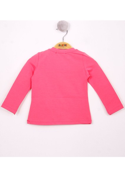 Kız Bebek Göğsü Nakışlı T-Shirt
