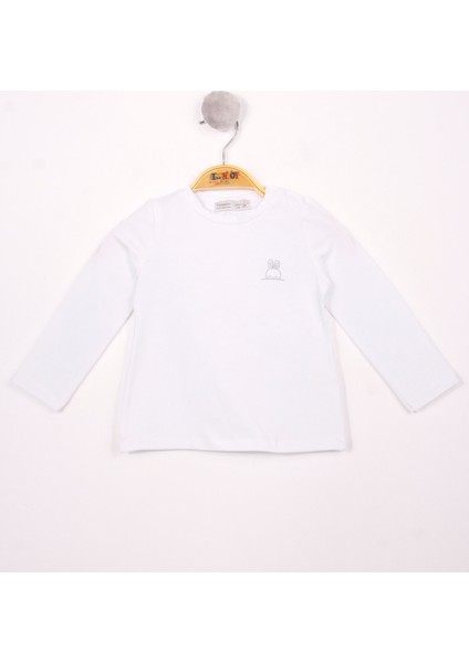 Kız Bebek Göğsü Nakışlı T-Shirt