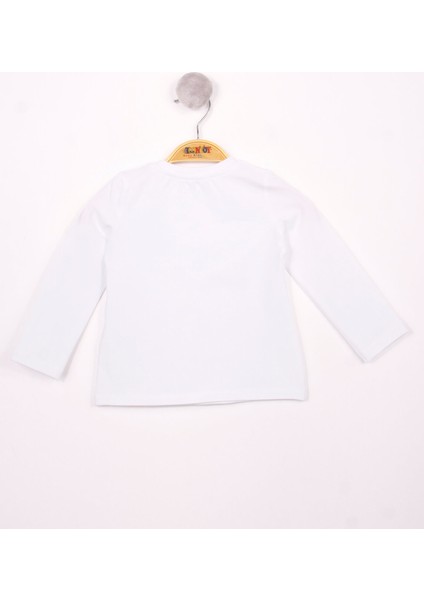Kız Bebek Göğsü Nakışlı T-Shirt
