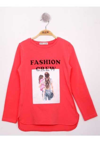 Kız Çocuk Fashion Baskılı T-Shirt
