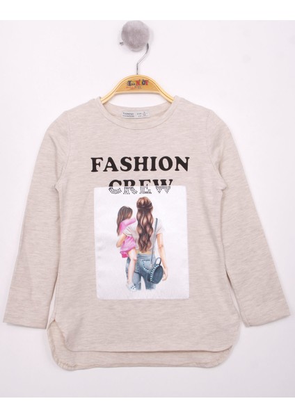 Kız Çocuk Fashion Baskılı T-Shirt