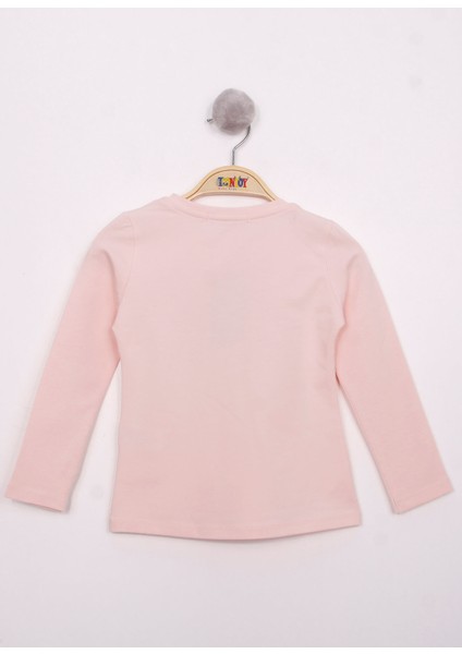 Kız Çocuk Göğsü Pul Nakışlı T-Shirt fiyatları